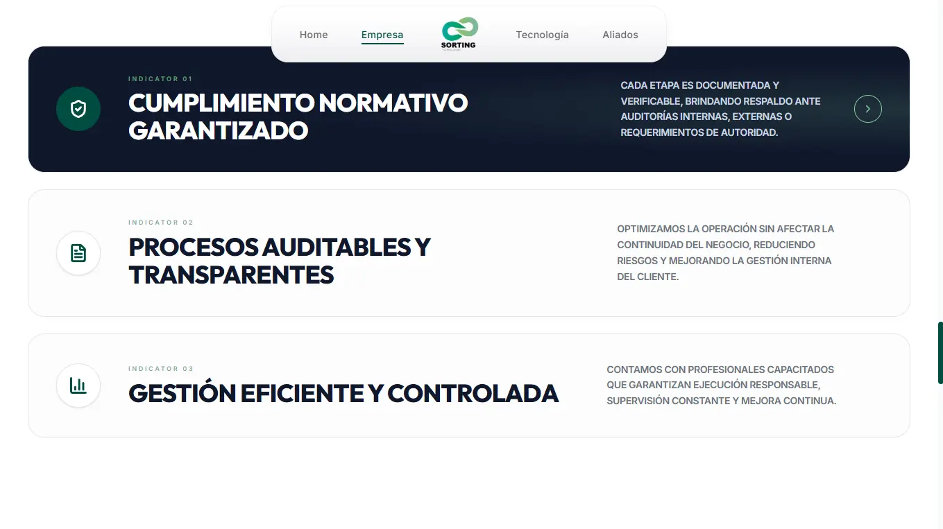 Optimización de página web para empresas SorTech